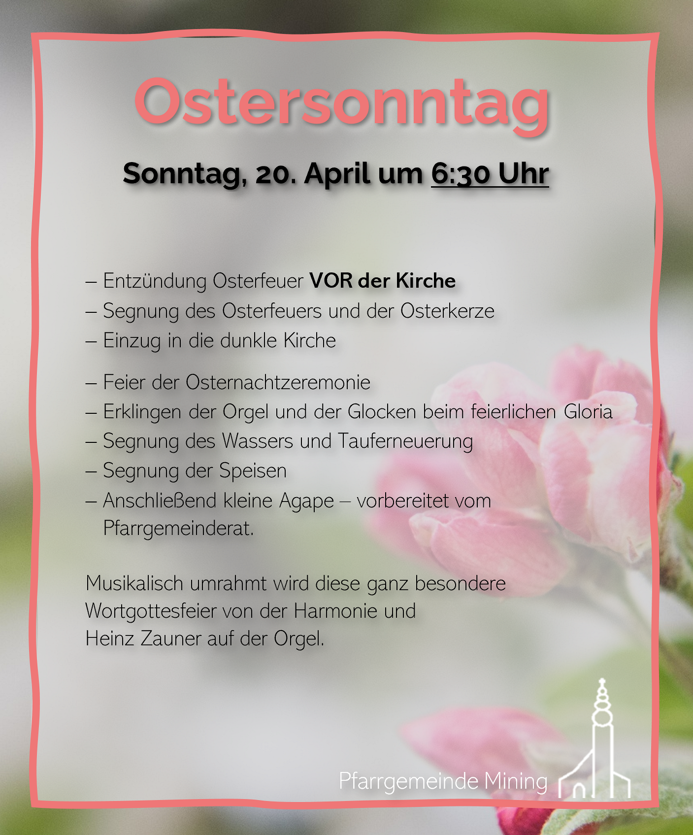 Ostersonntag Auferstehungsfeier