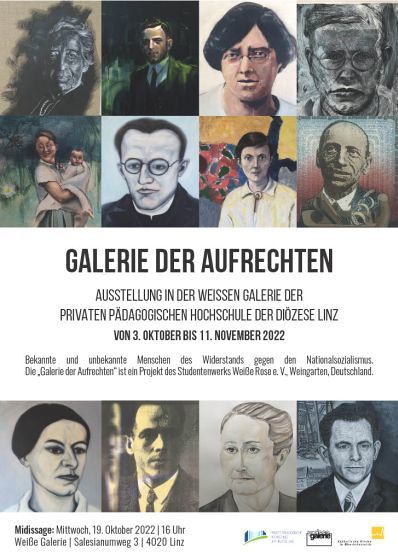 Plakat Galerie der Aufrechten