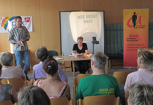 Genug für alle. Vortrag von Barbara Rauchwarter. Foto: Pax Christi_Pühringer.