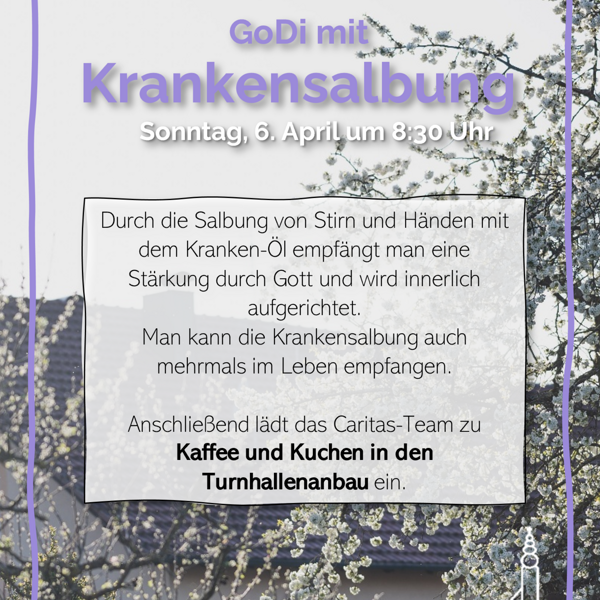 Gottesdienst mit Krankensalbung