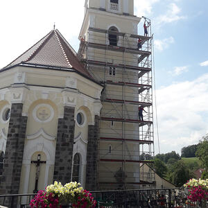 Impressionen von der Kirchturmsanierung